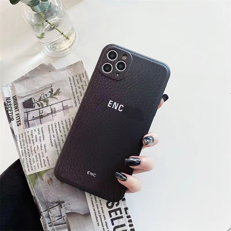 

Designer Black Cell Phone Cases For IPhone 14 Pro Max Shells 11 12 13 13pro 13promax Case Letters Shell Soild D2212011F, Black-1