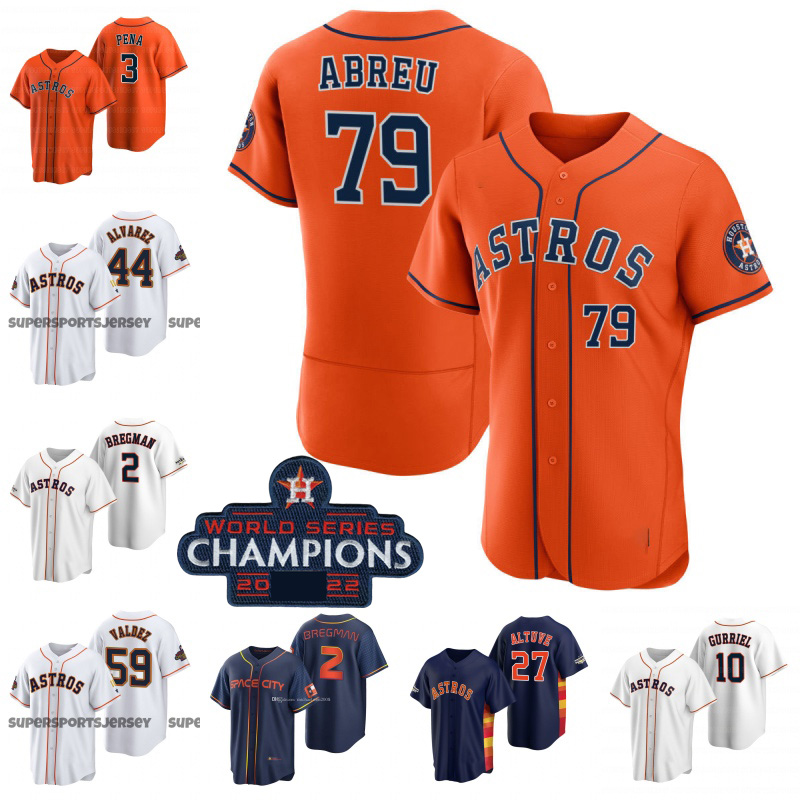 

Astros Baseball Jerseys Jose Abreu Jeremy Pena Men Women Youth Jose Altuve Alex Bregman Verlander Kyle Tucker Alvarez Gurriel, Style as picture