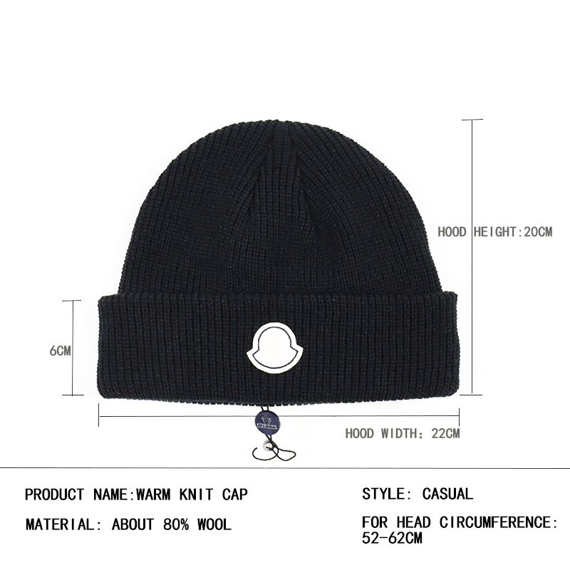 

Designer Knitted Hat Fashion Unisex Warm Windproof Breathable Men And Women Winter Outdoor Skull Cap 10 Colors Optional, Red