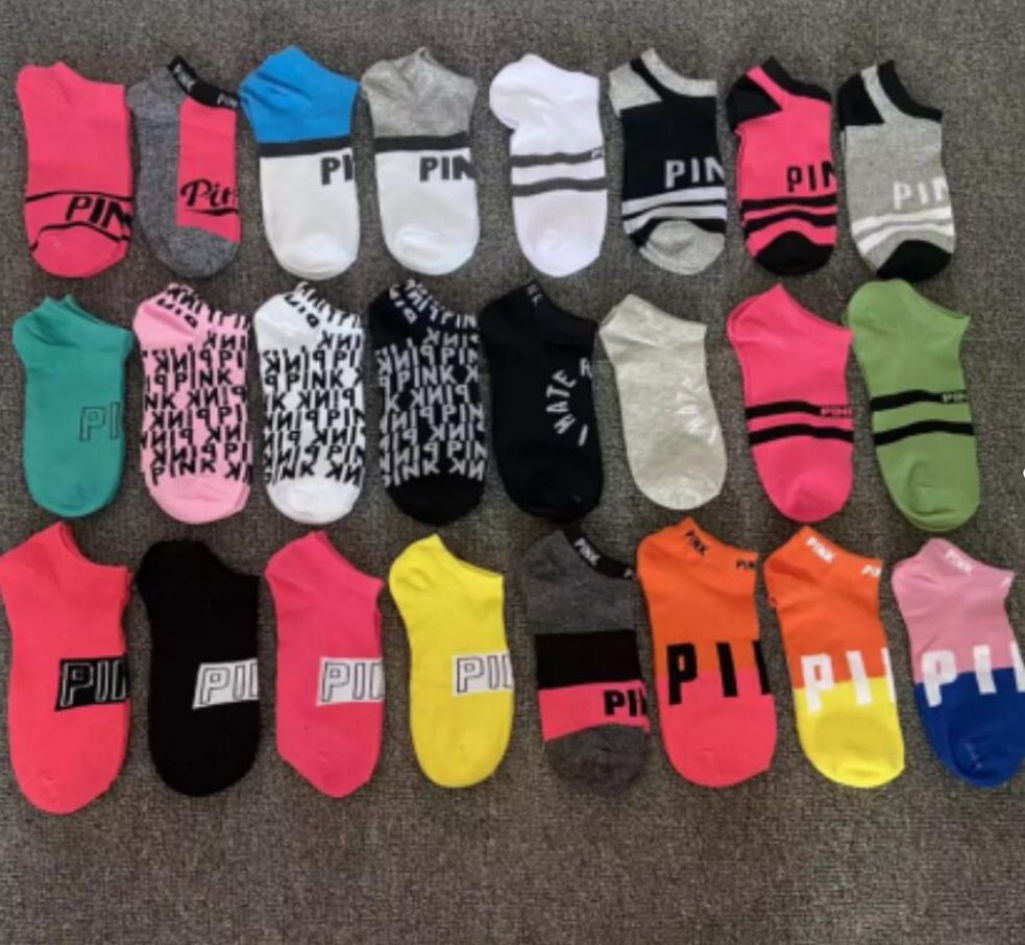 

USA stock Ankle Socks With Cardboad Tags Sports Cheerleaders Black pink Short Sock Girls Women Cotton Sports Socks Skateboard Sneaker FY7266 tt1201, Mult-color