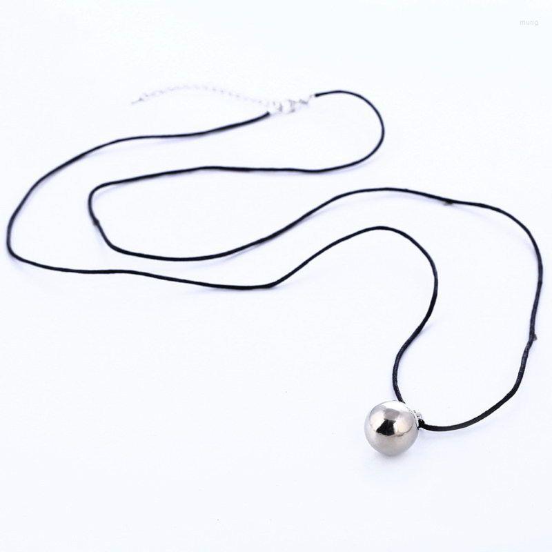 

Pendant Necklaces Harmony Ball Necklace Brilliant Pregnancy Vintage Chime Bola 40" Long Chain For Mother Jewelry