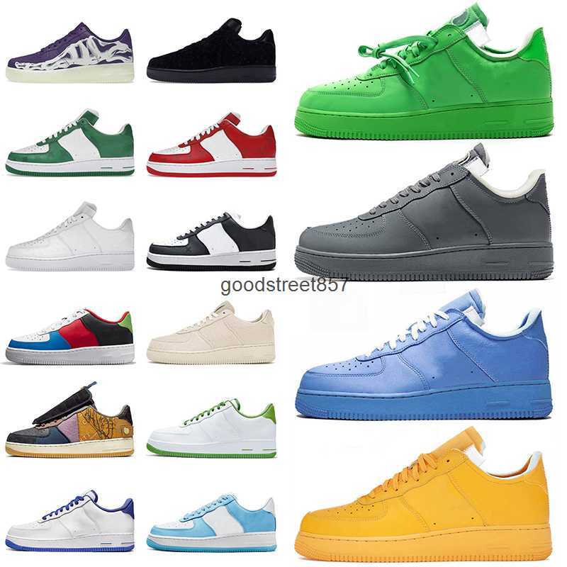 

Skeleton casual shoes 1 Chlorophyll Beige one low skate shoe offs white brooklyn 1s lows Hare Virgil designers UNO sports men women trainers, 36-45 chlorophyll