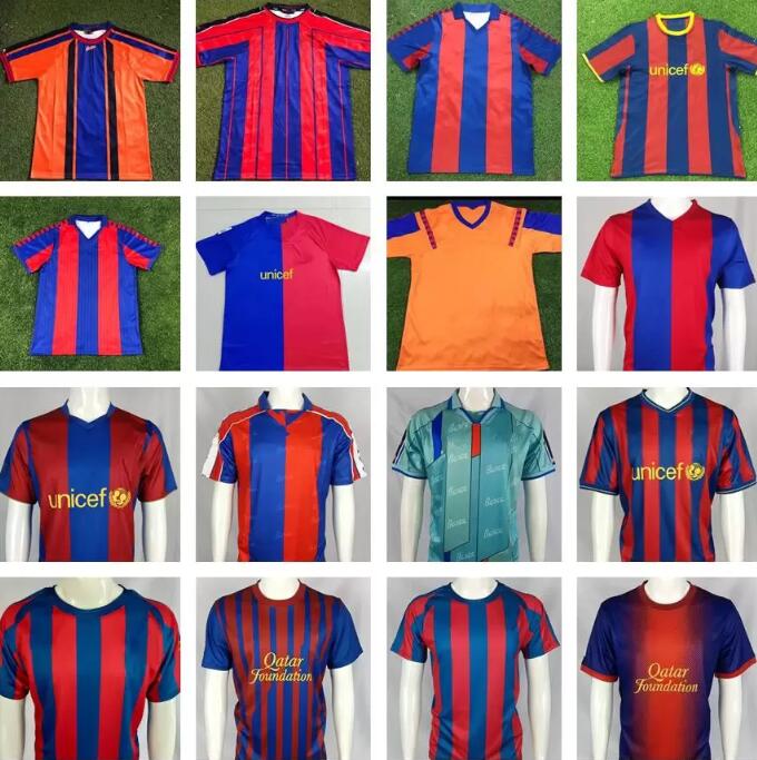 

Retro Barcelona soccer jerseys barca 96 97 05 06 07 08 09 10 11 XAVI RONALDINHO RONALDO RIVALDO GUARDIOLA Iniesta finals classic maillot de foot 12 13 14 15 16, 82/84 home