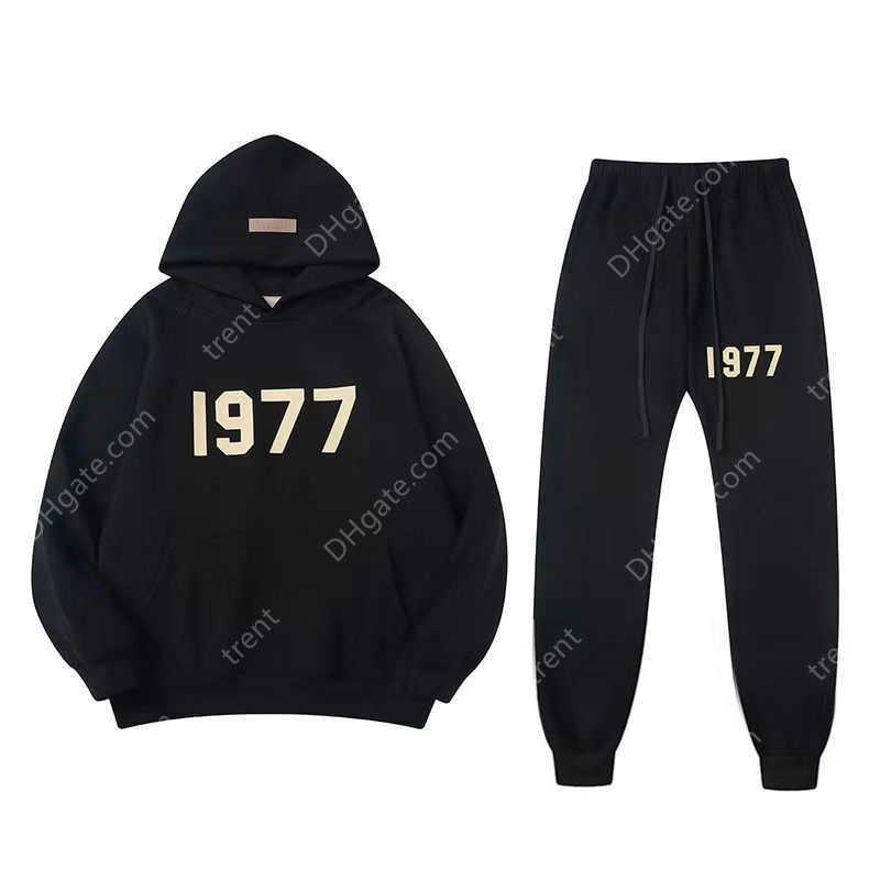 

Tracksuits Hoodie Set Autumn Winter Brand Printed Men Essentials Tracksuit Women Oversized Sports Suit Pant Sets, Beige