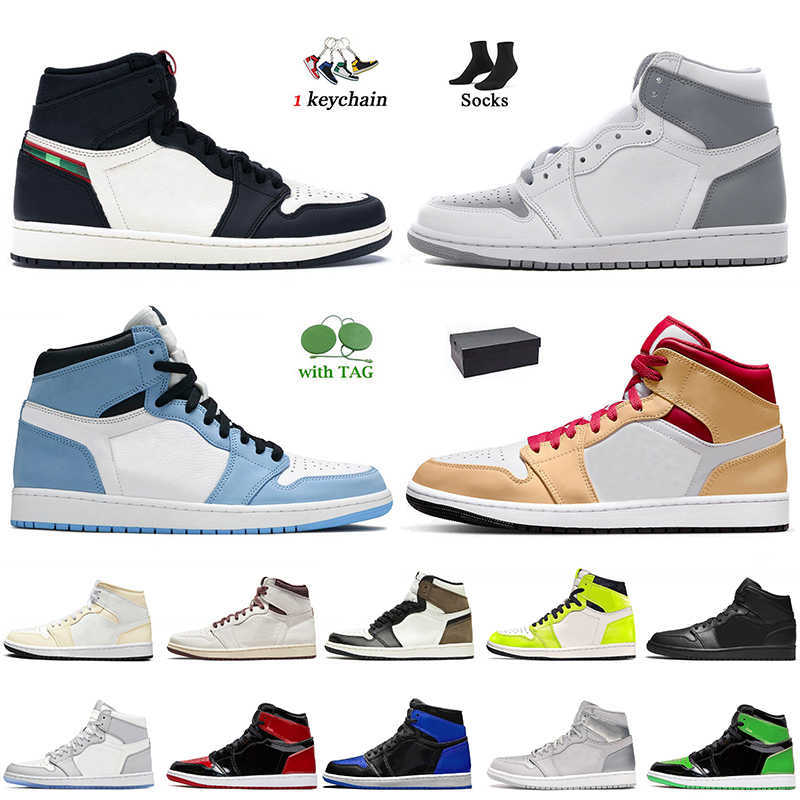 

Basketball Shoes Women Mens Trainers Sneakers Paris White Patent Green Bred Visionaire Sports Illustrated Surfaces 2022 Jumpman 1S Jorda 1, A64 bordeaux 36-47