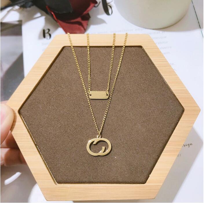 

High End Exquisite Style 18k Gold-plated Necklace Luxury Fashion Pendant Necklace Classic Senior Charm Letter Long Chain Popular Brand Gift Lovers Friends Gift X081