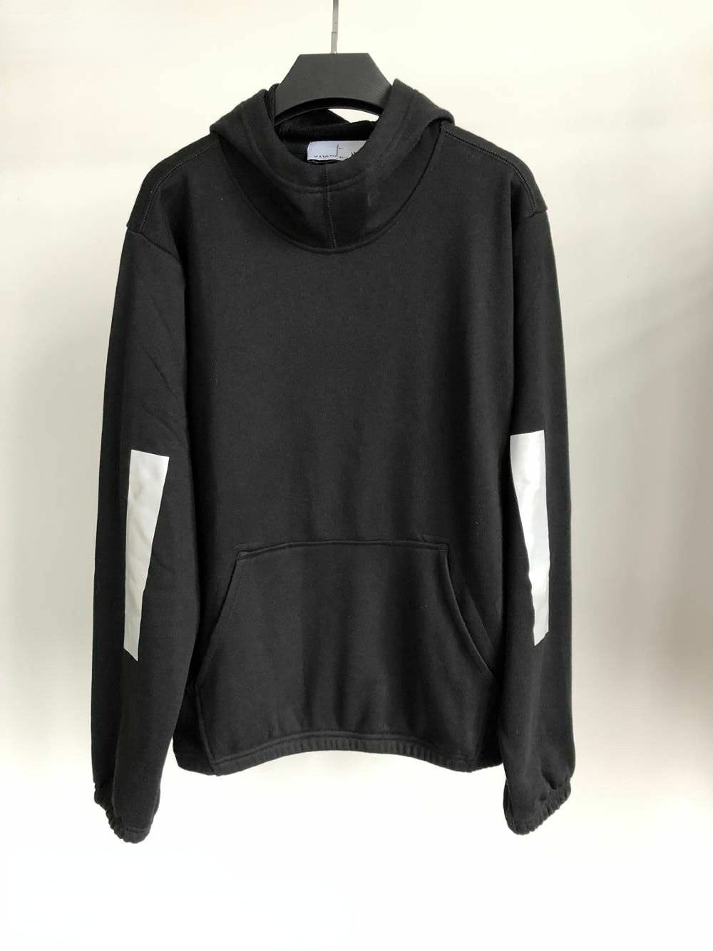 

Fashion Stone Mens Hoodies 3M Reflective Loose Sports Black Blue Casual Long Sleeve Hooded Collar Sweatshirts