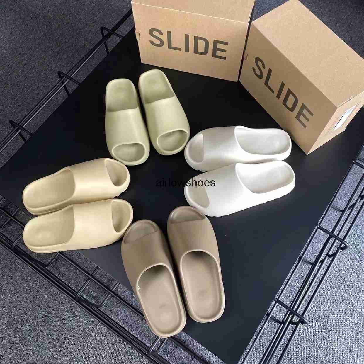 

Designer Slipper New shoes Designer Sandal Vermillion Mineral Blue Sandals Slide Slippers onyx Ochre pure RUNR MX Cream Clay Moon yeezys Grey yeezies Shoes White