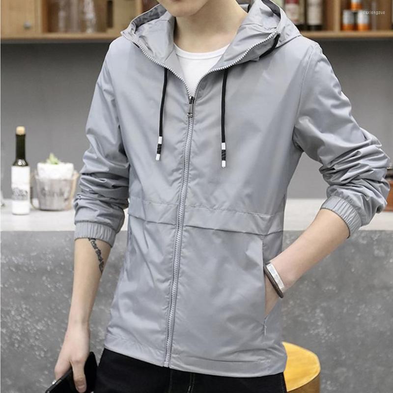

Men's Jackets Men Hoodie Coat Hood Streetwear Washable Elastic Cuff Pockets, Black