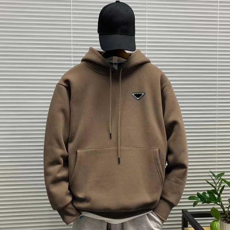 

Mens Hoodie and Womens Hoodie Autumn and Winter Thickened Coat Large Fat Top Sweater for Lovers