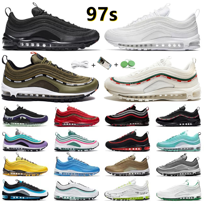 

97 Running Shoes Men Women 97s Sean Wotherspoon Triple Black White Sail UNDEFEATED Olive MSCHF x INRI Jesus MschfLil Nas x Satan Mens Trainers Outdoor Sports Sneakers, Color#5
