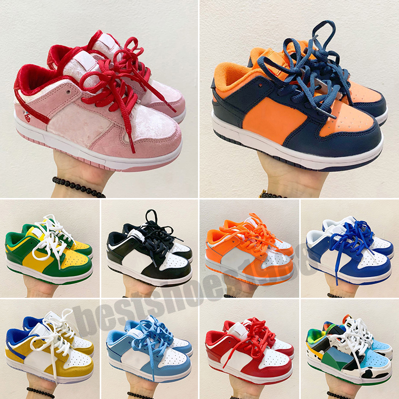 

kids shoes sb low Girls boys Sports dunke baby sneakers designer trainers Running basketball shoe retro black, Color 5