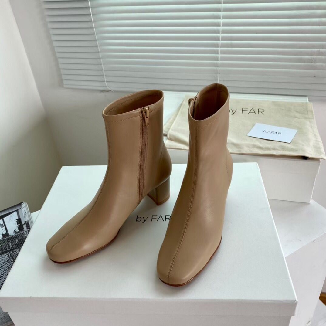 

Luxury designer Ankle boot for Women retro shoes Cowboy Boots Lady platform chunky heel short booties winter fashion calfskin Leather 35-40