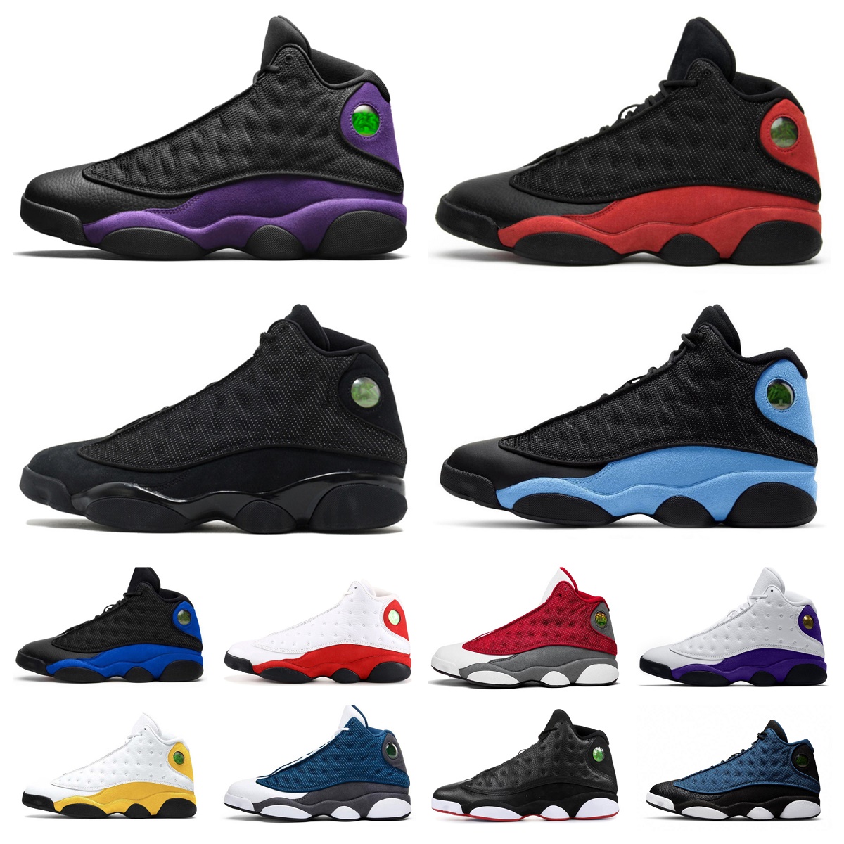 

Jumpman 13 13s Retro Basketball Shoes Mens Starfish Brave Blue Court Purple He Got Game Bred Hyper Royal Chicago Gym Red Flint Grey Black Cat Designer Sports Sneakers, Bubble package bag