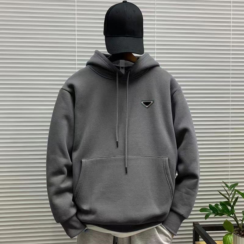 

Men Hoodie and Womens Hoodie Autumn and Winter Thickened Coat Large Fat Top Sweater for Lovers