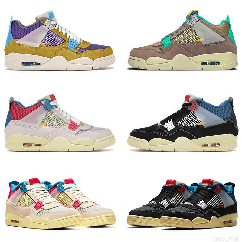 

Basketball Shoes Sports Sneaker 30Th Anniversary Desert Moss Taupe Haze Noir Guava Ice Dark Iris Mens Trianers 4S Jumpman 4 Union