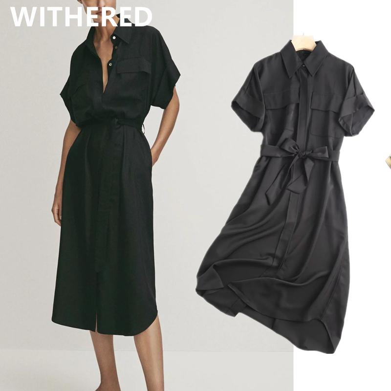 

Casual Dresses Jenny&Dave Summer Dress Women Vestidos De Fiesta Noche England Style Office Lady Black Simple Fashion Party