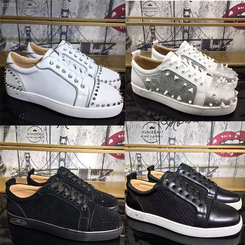 

Designer Shoes Mens Trainers Casual Shoe Leather Sneakers Spikes Sneaker Real Rivets Fashion Party Winter Studded 2022 Men Women Sneaker