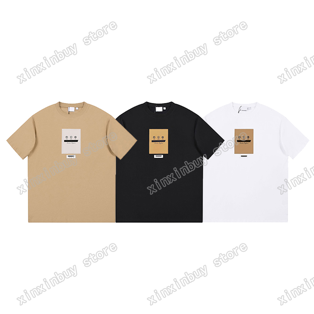 

xinxinbuy Men designer Tee t shirt paris England letters print short sleeve cotton women green white black grey XS-XL, 01