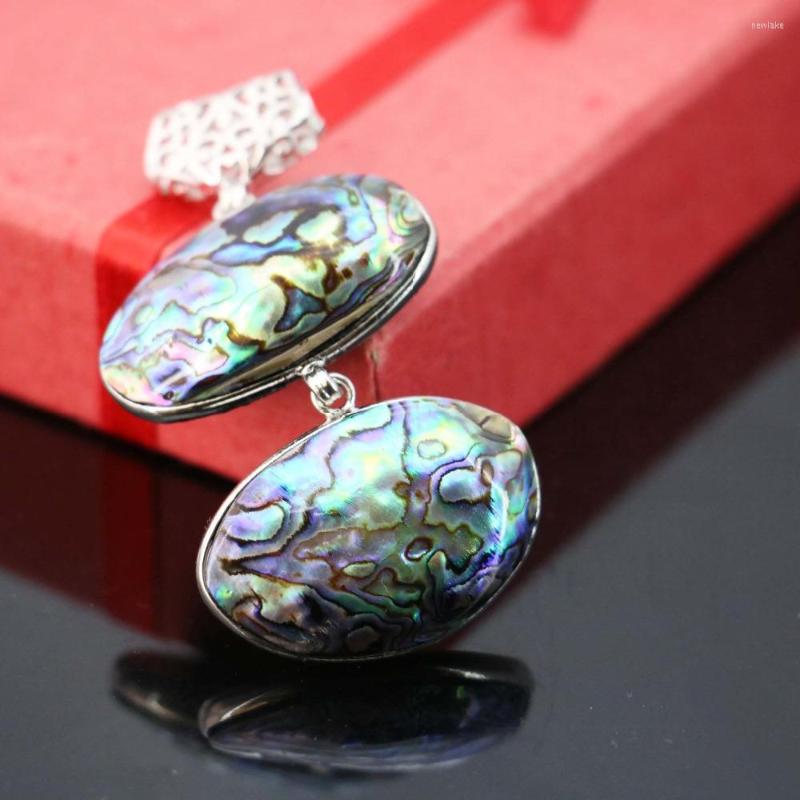 

Pendant Necklaces 23 32mm Natural Abalone Seashells Sea Shells Stripe Women Girls Gifts Accessories Series Jewelry Making Crafts DIY