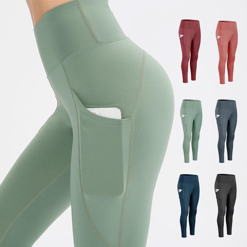 

Women's Leggings Winter Women Tight High Waist Casual Leggins Push Up Elastic Yoga For Fitness Clothing Pants With Pocket, Black