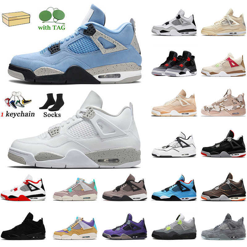 

Jumpman 4 4S Basketball Shoes Starfish Trainers Sneakers Top Fashion University Blue White Oreo Sail Military Black Wild Things Taupe Haze, C18 diy 40-47