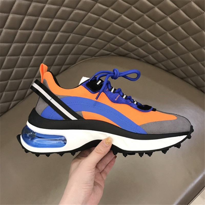 

Fashionable And Versatile Piece Multi Material Splicing Thick Soled High Casual Shoes Men Sneakers, Black