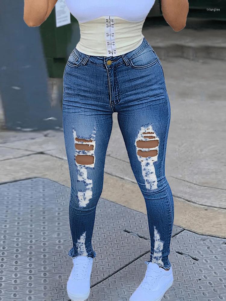

Women' Jeans Casual Women' Ripped Boyfriend Cute Distressed Stretch Skinny With Hole, 01