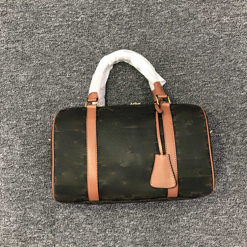 

Shoulder Bags Middle ancient triumphal arch old flower Boston pillow large capacity women's single shoulder cross travel bag, As pic