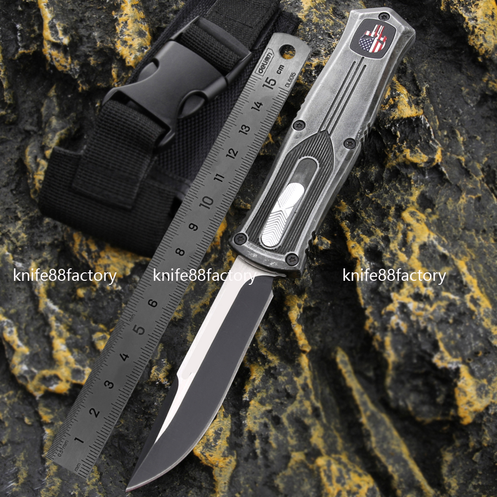 

9 inches OTF knife benchmade bm3300 BM3310 C02 automatic knives t6061 handle OUT UTX85 Camping tactical Survival Hunting pocket knife EDC tool Factory supplier A04