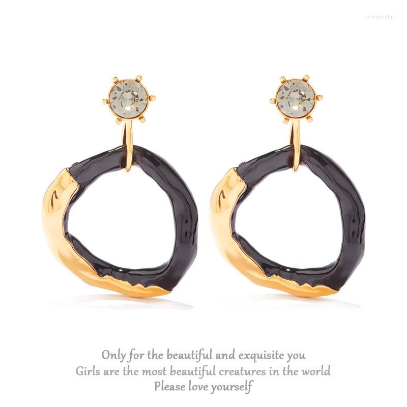 

Stud Earrings Vintage Women Earring Irregularity Metal Circle Aros For Charm Lady Luxury Aretes Accessories Korean Fashion Jewelry 2022