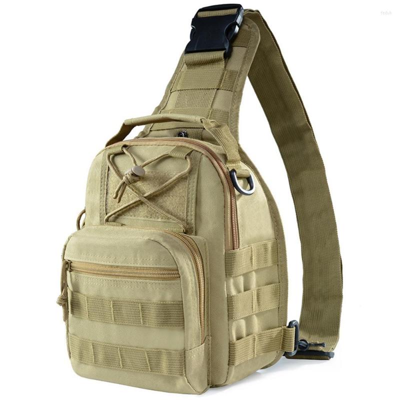 

Waist Bags Men's Tactical Oxford Camouflage Outdoor Sports Small Sling Bag Military Rover Shoulder Backpack, Khaki