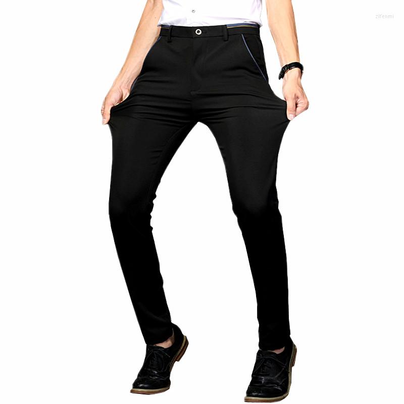 

Men's Suits Black Luxury Men Trousers Thick Section Large Size Pants Mens Middle-Aged And Elderly Male Pant Navy Blue 28-38