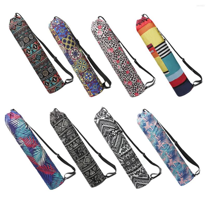 

Outdoor Bags Printed Yoga Mat Bag Gym Case For Momen Men Pilates Fintess Exercise Pad Easy Carry Backpack Dance Sports, Bg180004