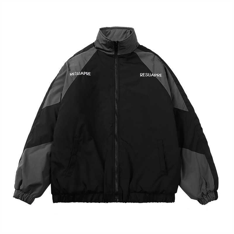 

Men's Jackets Resuapre Windbreaker Jacket High Street Stitch Embroidery Letter Zipper Men's And Women's Windbreaker T221202