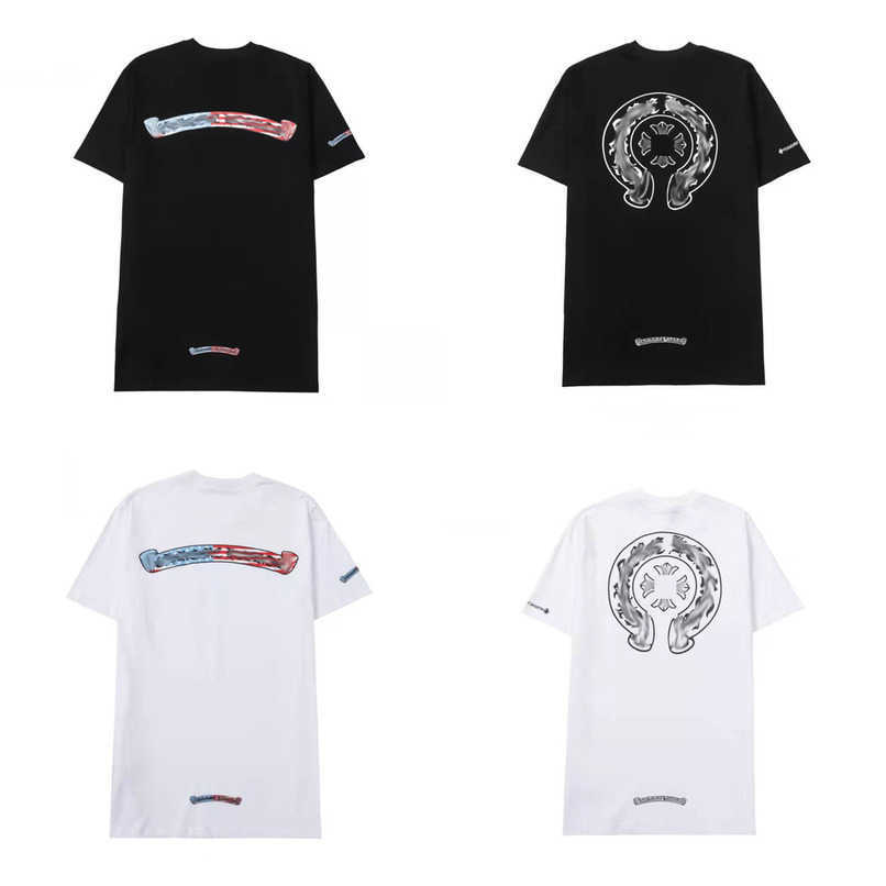 

Men' t Shirt Fashion Luxury Brand Tops Tees Men Women Sanskrit Letter Couple T-shirt Sweatshirt Horseshoe Flower Short Sleeve Polos Cross Unisex Tee Tshirts Rjw9