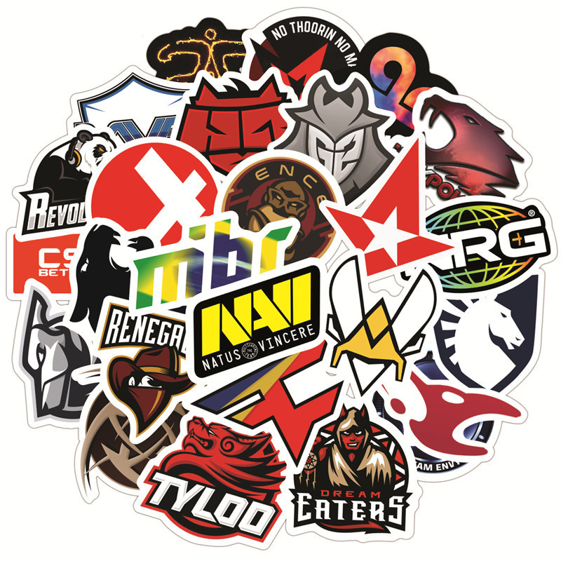 

50PCS/pack CSGO Game Stickers Book Laptop Guitar Motorcycle Luggage Skateboard DIY Decorative Decal, Multi colors