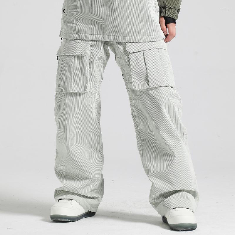 

Skiing Jackets Ski Pants Men Winter Women Warm Loose Suit Outdoor Windproof Male Snowboard Man Jumpsuit Snow Clothing, Black