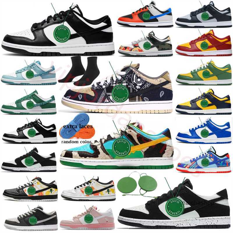 

2023 Running Shoes dunksb Trainers Sports Sneakers Panda Pink Team Green White Black Georgetown Sail Coast 2022 Lows retro Unc Strangelove, Color # 29
