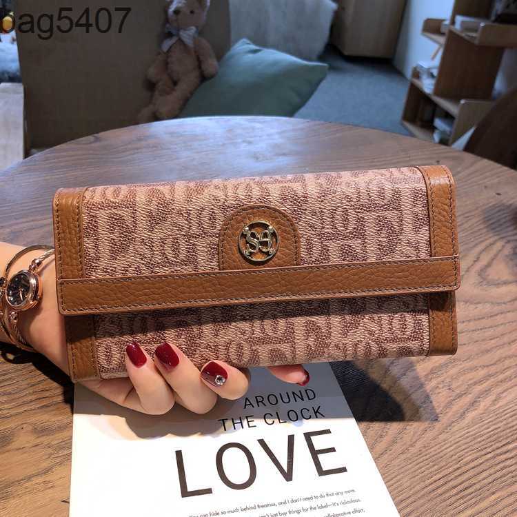 

Luxury Design Bag Ladies Purseshop Wholesale and Retail Long Wallet Women's 2023 New Genuine Leather Large Capacity Multi Card Card Bag Phone Fashion, Coffee