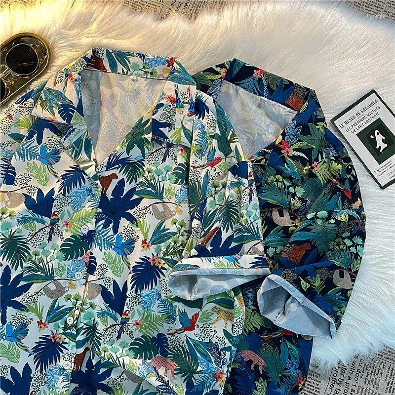 

Men's Casual Shirts Funny Graphic Vintage 3D Print Summer Beach Hawaiian Men Shirt Short Sleeve Streetwear Oversized Tops Unisex, White