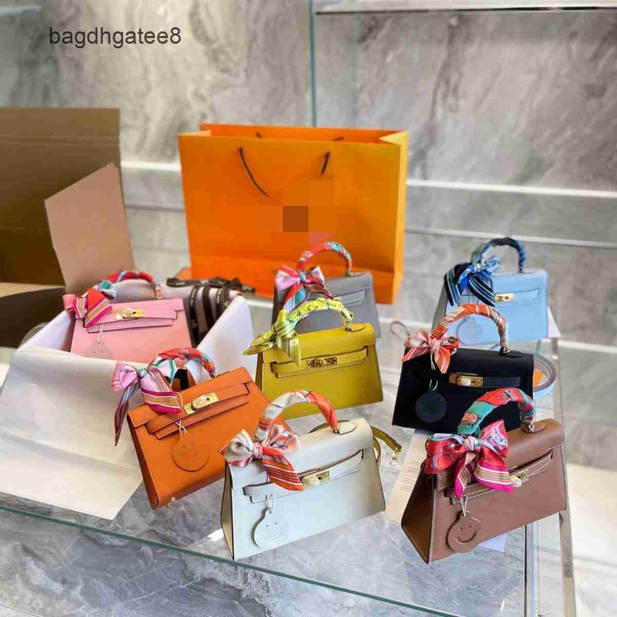

Evening Bags Mini Kellies France Hermee Bags 2023 Designer Bag Shoulder Leather Fashion Handbag with Size 19cm Kely Crossbody Girl Purse