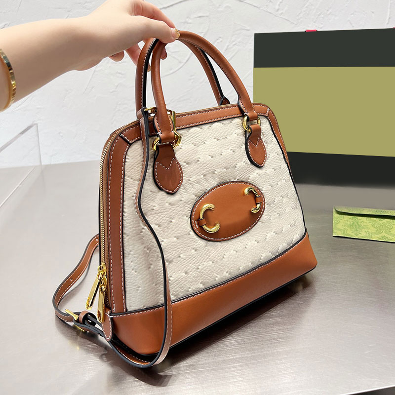 

Shell Tote Bag Split Crossbody Bags Shoulder Handbag Purse Imprint Embroidery Letters Large Capacity Pochettes Detachable Strap Double Zipper Hardware Thread, Black