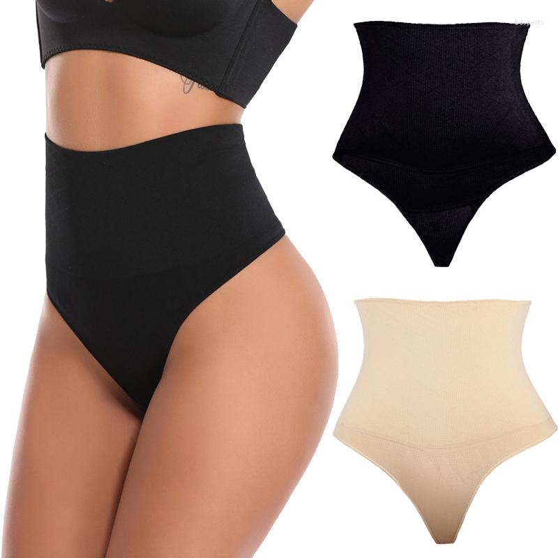 

Waist Support Women Slimming Panties Body Shaper High Tummy Control BuLifter Belly Shaping Cincher Brief Black T-Back, Style b - white