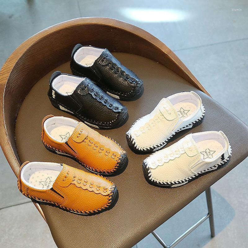 

Athletic Shoes Student Bean Baby Single Middle Size Children's Leather Boys' And Girls' Soft Soled, Picture color