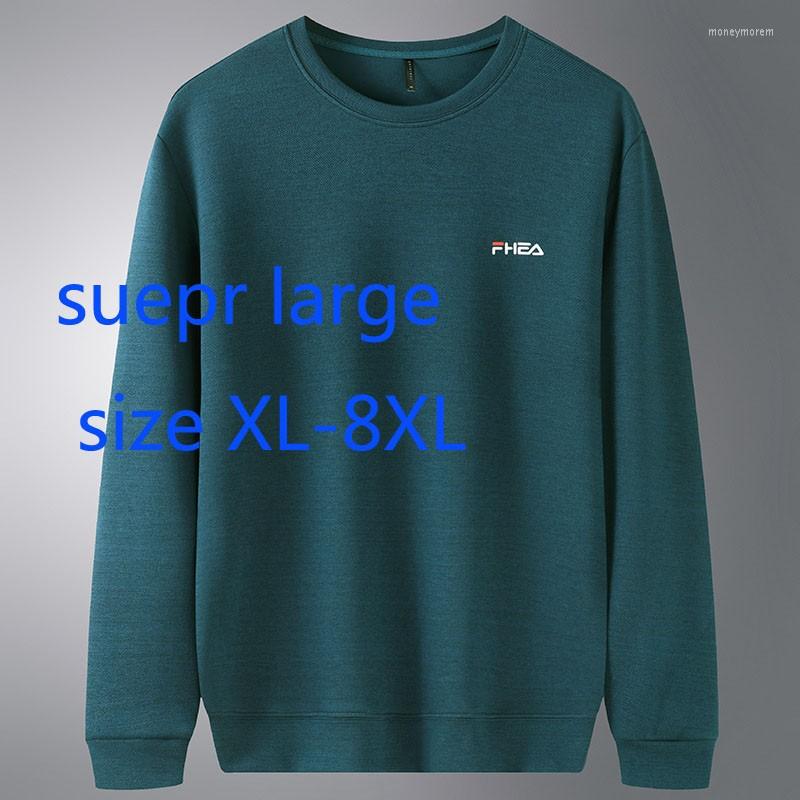 

Men's Hoodies Arrival Fashion Cotton Men Extra Large Fashionable Loose Spring Autumn O-neck Casual Hoodie Plus Size -4XL 5XL 6XL 7XL 8XL