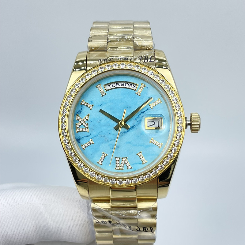 

Watch Automatic Mechanical Watches Women 36mm Wristwatch Girlfriend Stainless Steel Fashion With Calendar Designer Wristwatches Montre de luxe, Color2