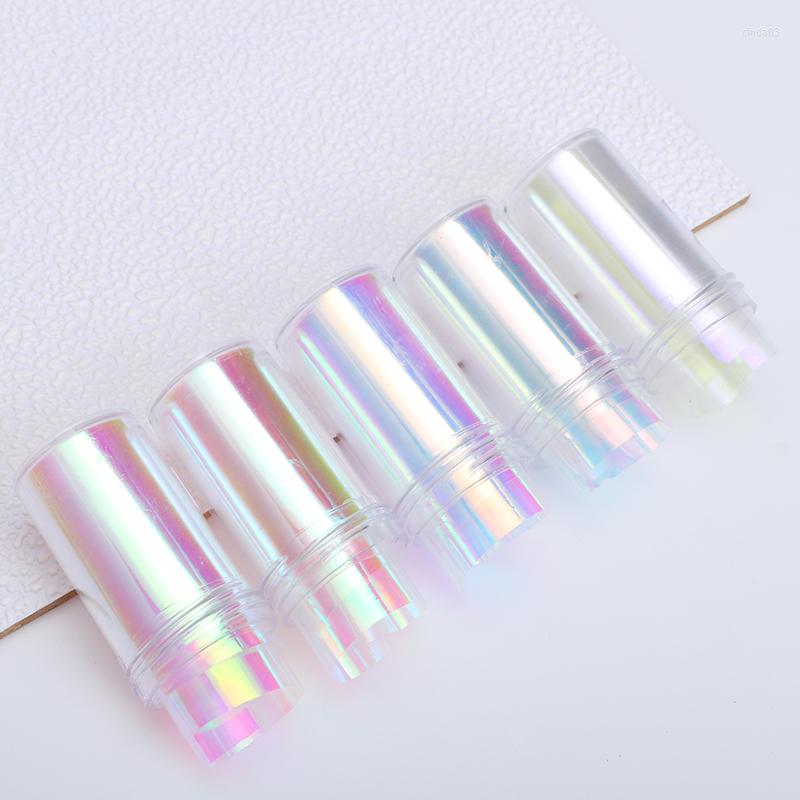 

Nail Stickers 1 Box Aurora Nails Foil Ice Cube Cellophane For Holographics Broken Glass Design Sticker Paper Summer Art Decor Tools, Wy718