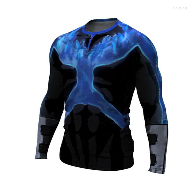 

Men's T Shirts Summer Fashion Trendy Men Casual T-shirt 3d Printing Blue Fire On Short Sleeves O-neck, Army green