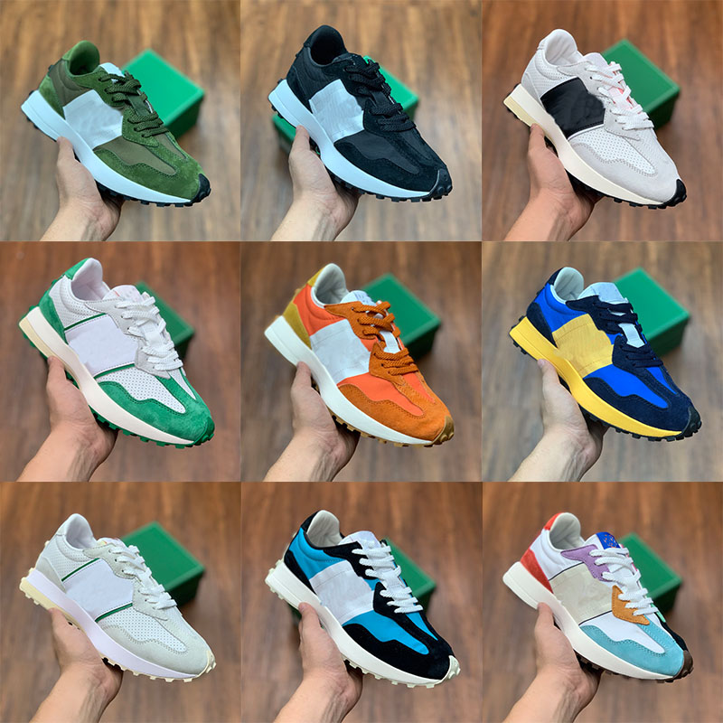 

Shoes classic sneakers N 327 series retro white navy light camel white grass green sea salt red soy milk dark gray, Customize